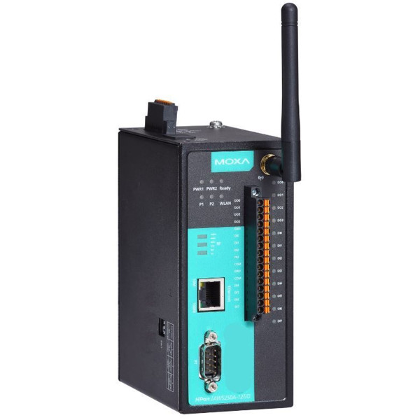 NPort IAW5150A-12I/O 1 Port WLAN Geräteserver mit 12 digitalen Ein-/Ausgängen von Moxa
