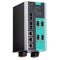 NPort S9450I-2S-SC-WV-T Geräteserver mit einem Managed Ethernet Switch von Moxa