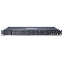 NPort S9650I-16F-2HV-SSC/MSC-T 16 Port Geräteserver mit eingebautem Managed Ethernet Switch von Moxa Vorderseite