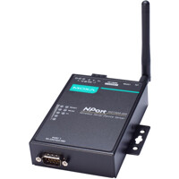 Anschluss des NPort W2150A-W4 Wireless Device Server von Moxa