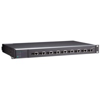 Der PT-G7509 von Moxa ist ein industrieller Netzwerk Switch mit 9 Gigabit Ports und 19 Zoll Rack Montagemöglichkeit.