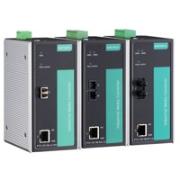 Der PTC-101 von Moxa ist ein industrieller Ethernet zu Glasfaser Medienkonverter.