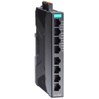 SDS-3008 8-Port Smart Managed Ethernet Switch von Moxa mit EtherNet/IP, PROFINET und Modbus/TCP.