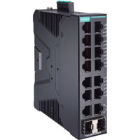 SDS-3016-2GSFP 16-Port Netzwerk Switch mit 14x Fast Ethernet RJ45 und 2x Gigabit SFP Ports von Moxa