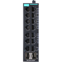 SDS-3016-2GSFP 16-Port Netzwerk Switch mit 14x Fast Ethernet RJ45 und 2x Gigabit SFP Ports von Moxa Front