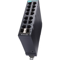 SDS-3016-2GSFP 16-Port Netzwerk Switch mit 14x Fast Ethernet RJ45 und 2x Gigabit SFP Ports von Moxa von unten