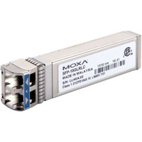 SFP-10GLRLC-T 10 Gigabit Ethernet Single-Mode LC Glasfsaer SFP+ Modul mit einer Reichweite von bis zu 10 km von Moxa