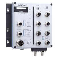 Der TN-5510-2GLSX-ODC von Moxa ist ein industrieller Netzwerk Switch mit 10 Ports und EN-50155 Zertifizierung.