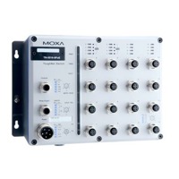 Der TN-5516-8-PoE von Moxa ist ein industrieller Netzwerk Switch mit Management.