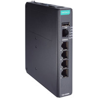 TSN-G5004 Managed Gigabit Ethernet Switch mit 4x RJ45 Ports von Moxa von der Seite