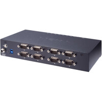 UPort 1650-8-G2 USB zu RS-232/422/485 Konverter von Moxa Back Back Ansicht des UPort 1650-8-G2 USB zu RS-232/422/485 Konverter von Moxa
