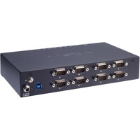 UPort 1650I-8-G2 USB zu RS-232/422/485 Konverter mit 2 kv Isolation Protection von Moxa Back Rückseite des UPort 1650I-8-G2 Moxa USB zu RS-232/422/485 Konverter mit 2 kv Isolation Protection