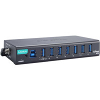 UPort 407A industrieller USB 3.2 Hub mit 7x USB Typ A Ports von Moxa