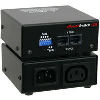 Ansicht beider Seiten des ePowerSwitch 1XS von Neol.