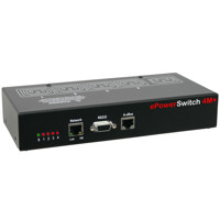 ePowerSwitch 4M+ IP PDU von Neol mit xBus Interface und RS-232.