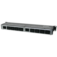 Rückseite mit IEC C13 und C19 Ports des ePowerSwitch 8M+ von Neol mit Webserver und xBus.