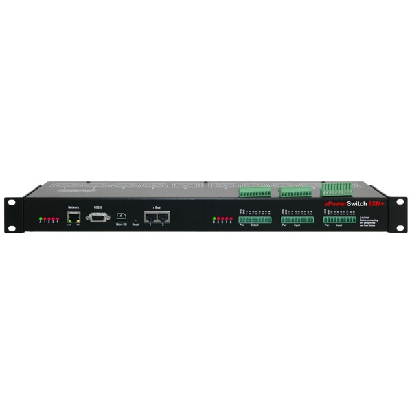 ePowerSwitch 8XM+ schaltbare PDU von Neol mit 8 IEC Steckern, erweiterbar auf 136 Schalter.