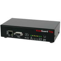 Vorderseite mit Ethernet- und RS-232 Anschluss des VizioGuard Tiny von Neol.
