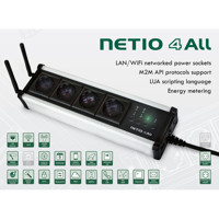 NETIO 4ALL LAN WiFI Steckdosenleiste für M2M API Protokolle