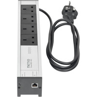 PowerBOX 4KG smarte LAN Steckdosenleiste mit 4x Typ G Stromausgängen von NETIO LAN Anschluss