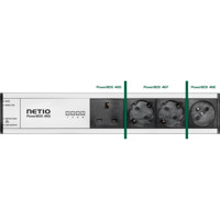 PowerBOX 4Kx smarte LAN Steckdosenleiste mit 4x Typ F Schuko, Typ E oder Typ G Ausgängen von NETIO