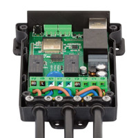 PowerCable 2KF LAN/WiFi Schuko PDU mit mess- und schaltbaren Stromausgängen von NETIO offen Stromkabel