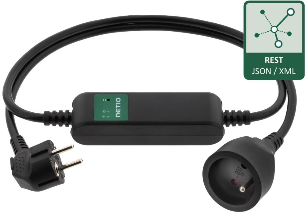 PowerCable REST 101E Smart WiFi Steckdose mit drei http basierten REST Protokollen von Netio