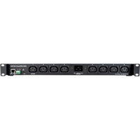 PowerPDU 8QS schalbare Power Distribution Unit mit 8x IEC-320 C13 Ausgängen von NETIO Front