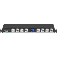 PowerPDU 8QV NETIO IP Steckdosenleiste mit 8x powerCON Ausg&auml;ngen liegend