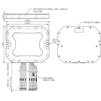 BAT[X]M4-6-60-[X] 4x4 MIMO 5G Mobilfunkantenne von Panorama Antennas Zeichnung