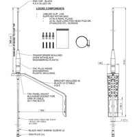 BM-IN2809 UHF 450MHz Rundstrahlantenne von Panorama Antennas Zeichnung