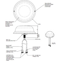 Zeichnung der CMM-6-60 Low-PIM 4G/5G Antenne von Panorama Antennas