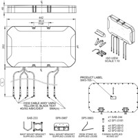 DWMM6-6-60-5SP 3x 2x2 MIMO 4G/5G Antenne von Panorama Antennas Zeichnung Zeichnung der DWMM6-6-60-5SP 3x 2x2 MIMO 4G/5G Antenne von Panorama Antennas