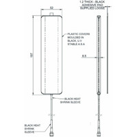 EF-6-60 4G/5G Easy Fit Antenne von Panorama Antennas Zeichnung