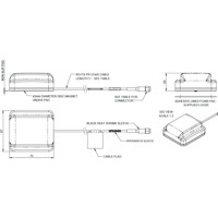 GPS25MS GSP/GNSS Antenne für die L1/L2/L5 Frequenzbänder von Panorama Antennas Zeichnung