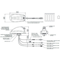 GPSB5G robuste Fahrzeugantenne mit 4G/5G, Wi-Fi und GPS von Panorama Antennas Zeichnung