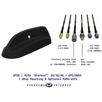 GPSD Panorama Antennas MiMo Sharkee 2G/3G/4G LTE Fahrzeugantenne + GPS/GNSS & Optional MiMo Wifi