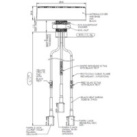 L[G]P-7-38[-24-58} Serie 2G/3G/4G/5G Antennen mit Puck Design von Panorama Antennas Zeichnung