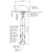 L[G]-7-38[-24-58] Serie Low Profile IoT Antenne mit 3G/4G/5G, WiFi und GPS von Panorama Antennas Zeichnung