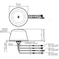 LGEM-7-27-24-58 Low Profile LTE Mobilfunkantenne von Panorama Antennas Technische Zeichnung