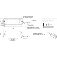 LPAL-460-7-42-5SP 450 MHz LTE IoT Antenne von Panorama Antennas Zeichnung