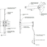 ODP453-[X] 450 MHz Offset Dipolantenne von Panorama Antennas Zeichnung