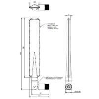 PWB-BC3G-38-RSMAP Terminal Antenne Antennas mit 5G/4G/3G/2G Frequenzen von Panorama Technische Zeichung