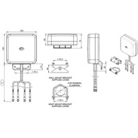 WMM4-7-49[-X] 4x4 MIMO 4G/5G Rundstrahlantenne von Panorama Antennas Zeichnung