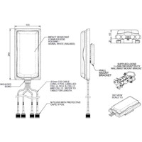 WMM48GB-17-42 4x4 MIMO 4G/5G Richtantenne von Panorama Antennas Zeichnung