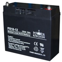 PS18-12-F5 von Power Kingdom ist eine 12V USV Batterie mit 18AH Kapazität und 5 Jahren Lebensdauer.