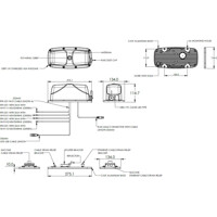 EPNT-7 4x4 MIMO WLAN Antenne für Outdoor Anwendungen von Poynting Zeichnung Zeichnung der EPNT-7 4x4 MIMO WLAN Antenne für Outdoor Anwendungen von Poynting