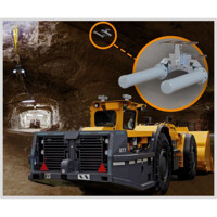 HELI-31 Poynting Tunnel Richtantenne Anwendung mit der optionalen Montagehalterung