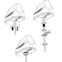 HELI-40 bidirektionale Wi-Fi Antenne für Bergbau- und Tunnel-Anwendungen von Poynting Spigot Montage