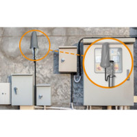 OMNI-297 omni-direktionale LTE/5G Rhyno Antenne für IoT und M2M Anwendungen von Poynting Montiert